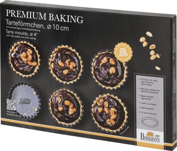 BIRKMANN Tarteförmchen "Premium Baking", 6-teilig