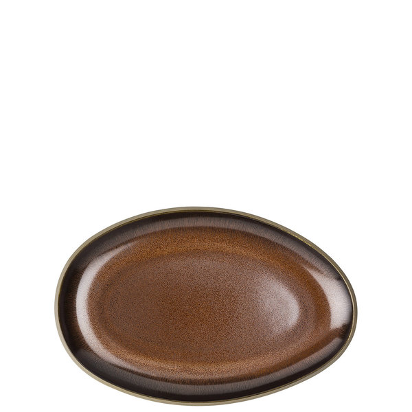 ROSENTHAL Junto Bronze Teller oval, 25 cm